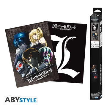 Death Note Group Character Boxed Poster 2 Piece Set - BUCKET POPCORN